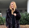 Kiki szőrmekabát fekete – Innova Fashion – 2. kép